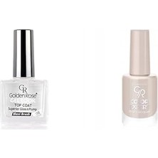 Asitan Golden Rose Gel Look Top Coat & Oje Seti