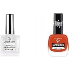 Asitan Golden Rose Gel Look Top Coat & Oje Seti