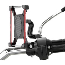 Asitan Pro 360° Rotasyon Motosiklet Telefon Tutucu, Bisiklet Telefon Tutacağı, Evrensel Tasarım (4-7.0