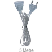 Asitan Şeffaf LED Işık Adaptör Kablo Fiş – 220V Priz Uyumlu Dekoratif Aydınlatmalar Için (5 Metre