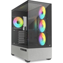 Asitan Kasa Mıd Tower Psusuz 4xfan Ak7 Argb Black