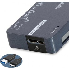 Asitan USB 3.0 Hepsi Bir Arada Kart Okuyucu - Micro Sd, Sd, Cf, Ms Çoklu Hafıza Kartı OKUYUCU-AL5824