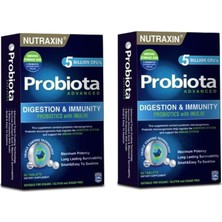 Asitan Probiota Advanced 60 Tablet, 2 Adet, Sindirim ve Bağışıklık Desteği, 5 Milyar Cfu