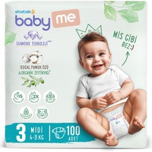 Asitan Midi 3 Numara Bebek Bezi 4-9 kg 100 Adet