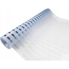 Asitan Çizilmez Buzlu Cam Kumlama Dekoratif Çizgili Cam Folyosu 152 cm Eninde (150 cm x 10 Metre)