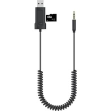 Asitan Bluetooth Adaptor Aux 3.5mm Girişli Bluetooth Çevirici Araç Araba Bilgisayar Speaker Yada Bluetoo