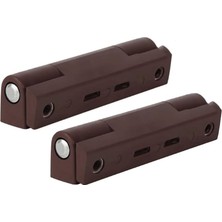 Asitan 2 Adet Koyu Kahverengi 75 mm Menteşe - 75 mm Pvc Kapı-Pencere Mobilya Menteşesi - Koyu Kahve Ment