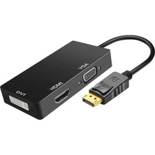 Asitan 8050 Displayport To HDMI VGA DVI Çevirici Dönüştürücü Adaptor Harici Güç Kaynağı: Harici