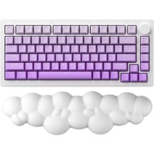 Asitan Golite Bulut Şekilli Klavye Bilek Desteği Ergonomik & Konforlu Memory Foam Kaymaz Taban Bilek Yast