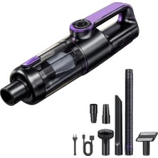Asitan 16000 Pa Kablosuz El Süpürgesi Dc Motor LED Işıklı USB Şarjlı Çekme & Üfleme Araç, Ev ve O