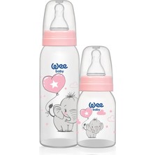 Asitan Wee Baby Klasik Pp Biberon Seti 125 ml + 250 ml Pembe 0-6 Ay