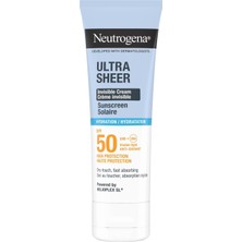 Asitan Ultra Sheer Hydrating Cream SPF50 Yüz Güneş Kremi 50 ml