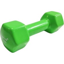 Asitan 2,5 kg Vinly Kaplama Pvc Yeşil Dambıl