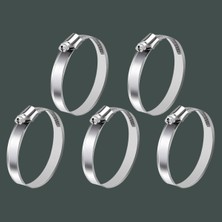 Asitan 5 Adet Hortum Kelepçesi Tork Ayarlı 28X48 mm Paslanmaz Çelik Boru Metal Kelepçe Ayarlanabilir Kl