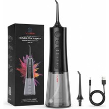 Asitan Yues Y209 Taşınabilir Ağız Duşu, Şarjlı Oral Irrigator, 300 ml Su Hazneli Diş Duşu, 5 Modlu
