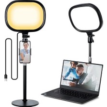 Asitan Coverzone Beyaz Sarı LED Aydınlatma Video ve Fotoğraf Çekimi Için Sürekli Işık Youtuber Twic