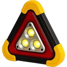 Asitan Vıvaluxe DP-209 Şarjlı LED Üçgen Reflektör Stop Lambası, Çok Fonksiyonlu Acil Durum Uyarı I�