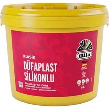 Asitan Düfa Klasik Düfaplast Silikonlu Iç Cephe Boyası, Mat, Su Bazlı, 6 Litre, Beyaz, Yüksek Örtü