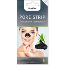 Asitan Stopever Charcoal Pore Strip Kömürlü Siyah Nokta Plasteri 6x1 Adet