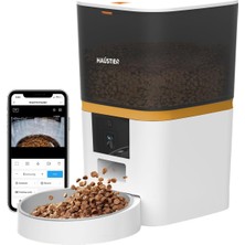 Asitan Haustier QQ005 Gece Görüşlü 480P Kameralı Akıllı Otomatik Kedi Mama Kabı, Tuya App-Wifi Uzak