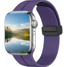 Asitan Apple Watch 45MM 44MM 42MM 49MM ile Uyumlu Kordon Guard Renkli Kopma Karşıtı Ayarlanabilir Manyet