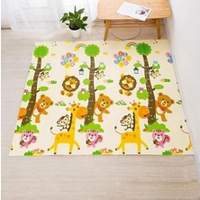 Asitan Delt Katlanabilir Çift Taraflı Oyun Matı-Oyun Halısı 150X200X1 cm (Taşıma Çantalı)
