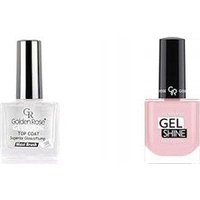 Asitan Golden Rose Gel Look Top Coat & Oje Seti