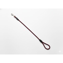 Asitan 130 cm Sabit Ip Köpek Gezdirme Kayışı – Dayanıklı Halat Tasma, Metal Klipsli (Bordo)