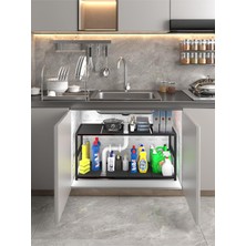 Asitan Miyuhome Genişletilebilir Raf Ayarlanabilir Düzenleyici Suya Dayanıklı Mutfak Düzenleyici Banyo