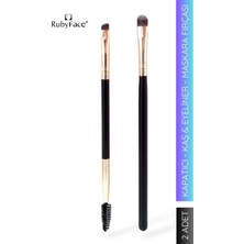 Asitan Ruby Face 2'li Makyaj Fırça Seti - Kapatıcı Fırça & Açılı Kaş