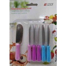 Asitan Stainless Steel 6 Adet Tereyağ,reçel,çikolata Sürme Bıçağı D-Raf