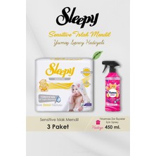 Asitan 150 Adet Sensitive Islak Mendil, Orkide Oda Kokusu Hediyeli