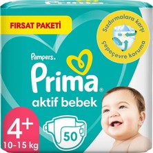 Asitan Bebek Bezi Aktif Bebek 4 Plus Beden 50 Adet Fırsat Paketi