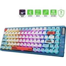 Asitan Sense Tkl Rgb Wireless/bluetooth/kablolu Mekanik Red Switch Gaming Klavye - 3 Yıl Garantil