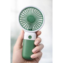Asitan Standlı 3 Mod Şarjlı El Fanı 3 Kademe Seyahat Masaüstü Vantilatör Taşınabilir Mini Fan F139
