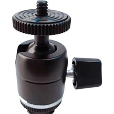 Asitan Ball-02 Tripod Top Kafa 360 Derece Ball Head 1/4 Metal Kamera Sabitleyici