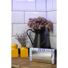 Asitan Paslanmaz Çelik Dikdörtgen Peçetelik - Çok Amaçlı/masaüstü Dekoratif Peçetelik - 13 x 7 cm