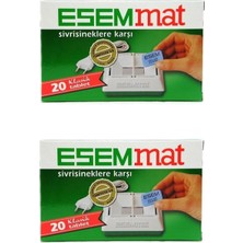 Asitan Esemmat Sivrisinek Kovucu Tablet 20 Adet X2 Adet