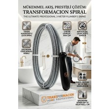 Asitan 3 Metre Lavabo Açıcı Tel / Tıkanıklık Giderici Spiral / Banyo Mutfak Gider Açma Aparatı, Pom