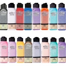 Asitan Akrilik Boya 140 ml 18 Renk Set, Tuval, Kağıt, Metal, Porselen, Seramik ve Cam Yüzeylere Uygun