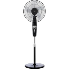 Asitan Yui F49 Siyah 16 Inç 50W 4 Kademe 5 Pervane Döner Başlıklı Vantilatör