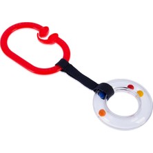 Asitan Babyjem Çıngıraklı Puset Halkası Kırmızı Oval