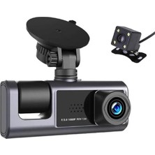 Asitan H309 Full Hd 1080P Üç Kameralı Araç Içi Kamera Araba Güvenlik Kamerası Gece Görüşü Ön Ge