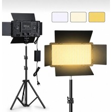 Asitan Coverzone Coverzone Pro LED Işık + Döküm Tripod Seti / 2 Batarya Dahil, Youtube ve Kick Yayınla