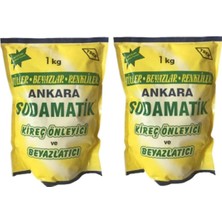 Asitan Ankara Sodamatik (1 kg x 2) Kireç Önleyici ve Beyazlatıcı (Tüller-Beyazlar-Renkliler)