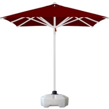 Asitan Sunminyum 200X200 Polyester Kumaşlı + 50 Litre Bidonlu Bahçe Şemsiyesi (Bordo)