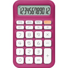 Asitan X-150 12 Haneli Küçük Boy Hesap Makinesi (Fuşya)