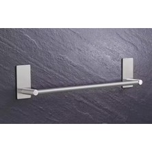 Asitan Havluluk Dik Rozetli 42CM Yapışkanlı Paslanmaz Çelik Krom Rengi