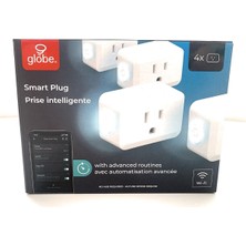 Asitan Elektrikli Wi-Fi Akıllı Priz, Hub Gerektirmez, Sesle Etkinleştirilir, 4 Topraklanmış Priz, (4'l