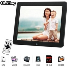 Asitan 10 Inç LCD Ekran Dijital Fotoğraf Çerçevesi Müzik Çalma Video+Mp3